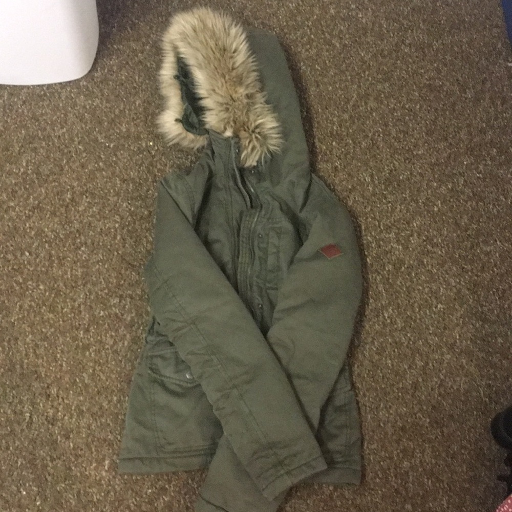 Green coat